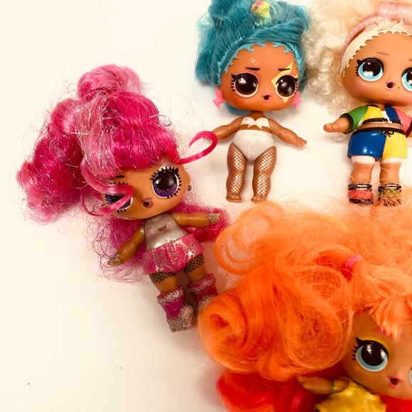 LOL Surprise Doll Lot of 9 Dolls Hair 3.5" Collectible - Picture 2 of 8